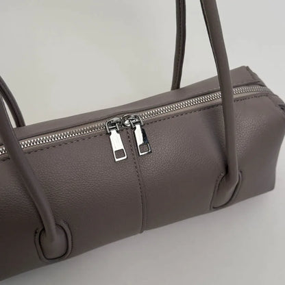 MOODS Retro Underarm Shoulder Bags For Women PU Leather Pure Color Commute Satchel Bag 2025 Winter New Luxury Designer Handbags