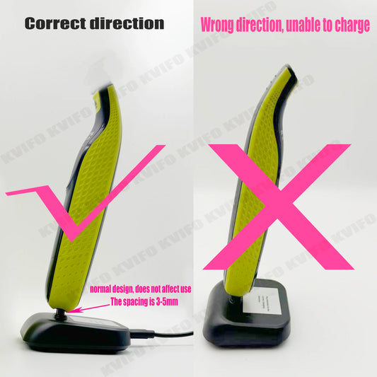 Type-C 4.3V/15V Charging Base Charger Holder for Philips Norelco for OneBlade QP2520/2620/6510/6530/6520 Hybrid Electric Shaver