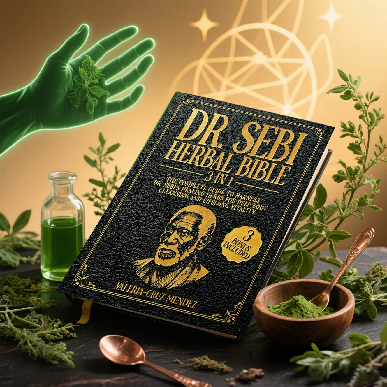 5025 Dr. Sebi Herbal Bible 3-in-1: Detoxify and Cleanse Your Body with Dr. Sebi's Healing Herbs for Lasting Health and Vitality