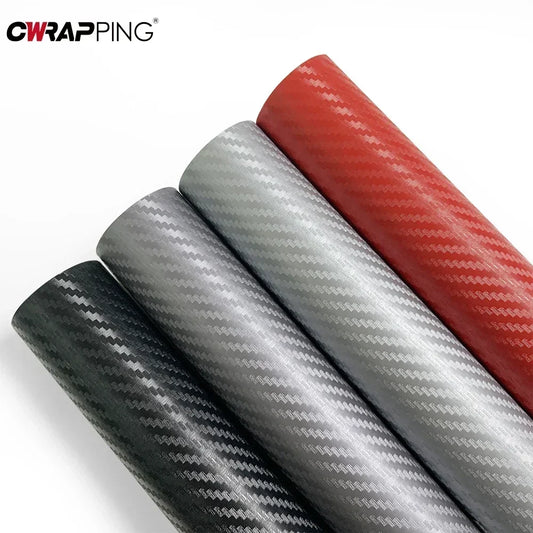 127cm 3D Carbon Fiber Vinyl Wrap Car Exterior Protection Motorcycle Waterproof Vinyl  Auto Styling Film for Cars Accessories