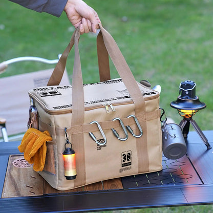 Camping Organizer Bag Utility Tote Bag Camping Organizer 30L Utility Duffel Foldable Container with Handle for Moving Dorm