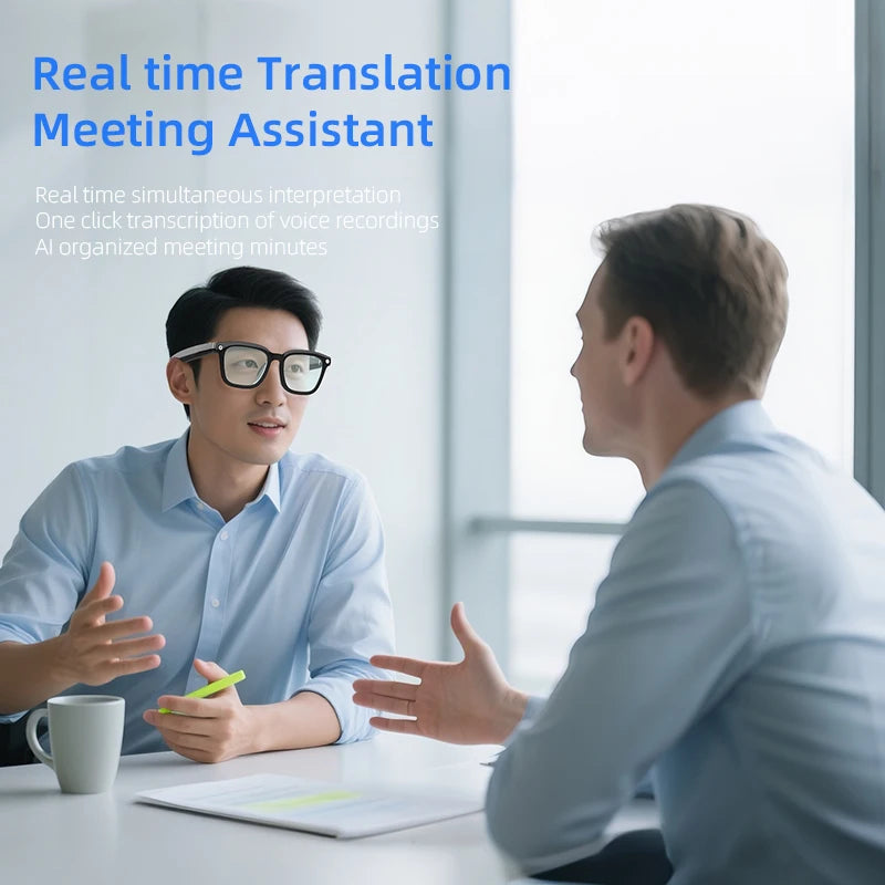 New Wifi AI Smart Glasses HD1080P Anti-shake Camera Video Glasses Voice Call Noise Reduction Wireless Bluetooth Headset Goggles