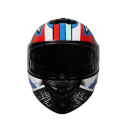 Personalized off-road motorcycle helmet with stylish dual lenses for both genders, DOT-certified and ABS material