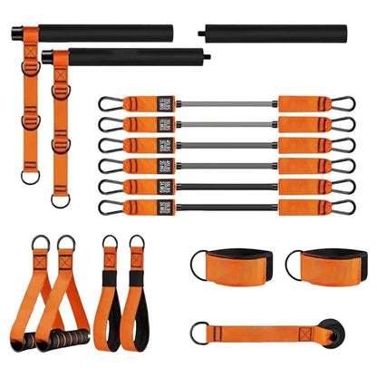 Pilates Bar Kit with Resistance Bands Exercise Bands Set Portable Yoga Pilates Stick for Home Gym Fitness Yoga Strength Training