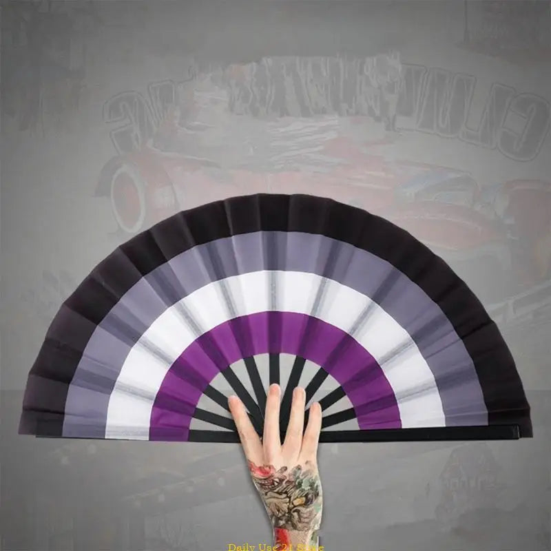 Rainbows Folding Fan Colourful Fan LGBTs Gay Prides Party Summer Music Festival