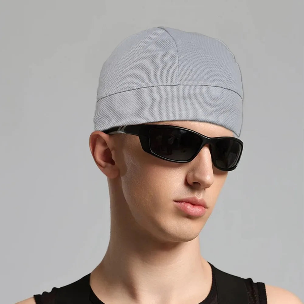 5/2/1pc Summer Cooling Skull Caps Helmet Liner Anti-UV Anti-Sweat Wicking Cycling Running Motorcycle Riding Under Hard Hat Liner