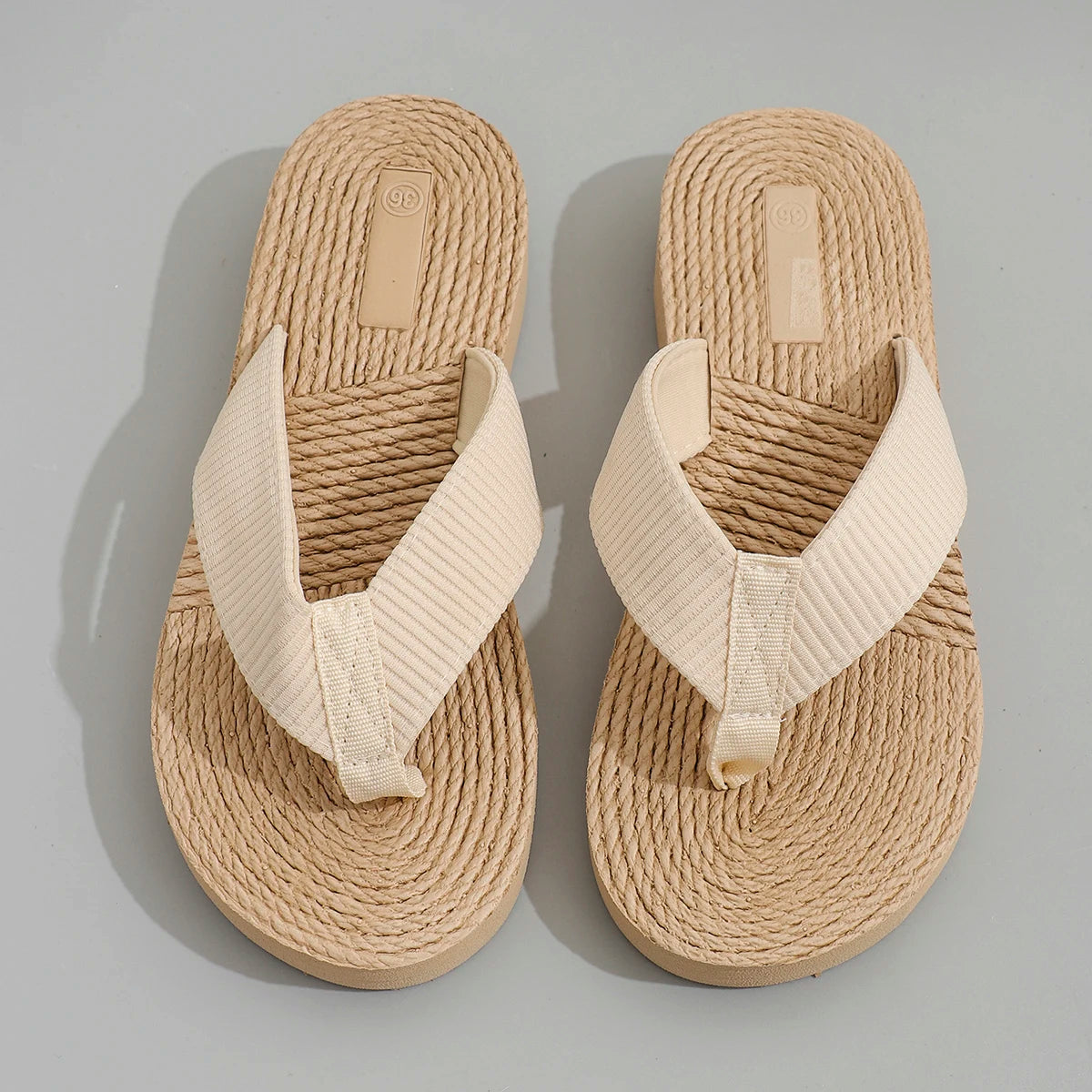 Women's fashion trend Non-slip wear comfortable soft sole lightweight cool mid-heel flip-flops