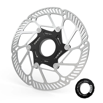 IIIPRO Bike Brake Floating Rotor 140/160/180/203mm Center Lock Brake Disc Ultralight High Strength abstract heat Disc Bike Part