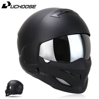 New Scorpion Retro Motorcycle Cascos Moto Locomotive Personality Multi-purpose Combination Helmet  Detachable Multi-purpose