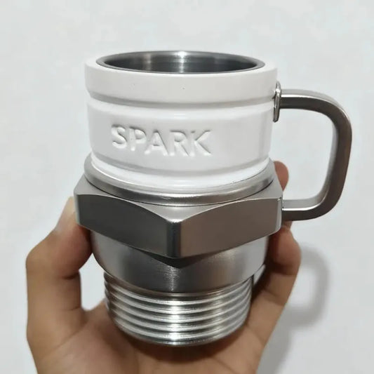 Novelty spark plug coffee cup 360ML, engine spark plug design cup, coffee, milk, Christmas gifts.