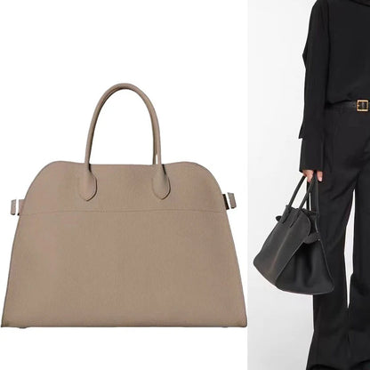 Elegant Suede Tote Bag Luxury Leather Large Capacity Shoulder Bag Minimalist Fashion Commute Handbag Soft Casual Shopping Bag