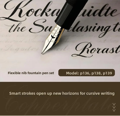 New MAJOHN P139 P138 P136 Classic Flex Nib Fountain Pen  Flexes Nib Pen Softness Flexare Business Modification Writing Pen ES ER