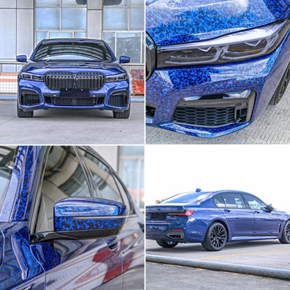 300cm*50/30cm High Glossy Black Gold Silver Red Forged Carbon Fiber Vinyl Wrap Film on the Hood Adhesive Vinyl for Car Stickers