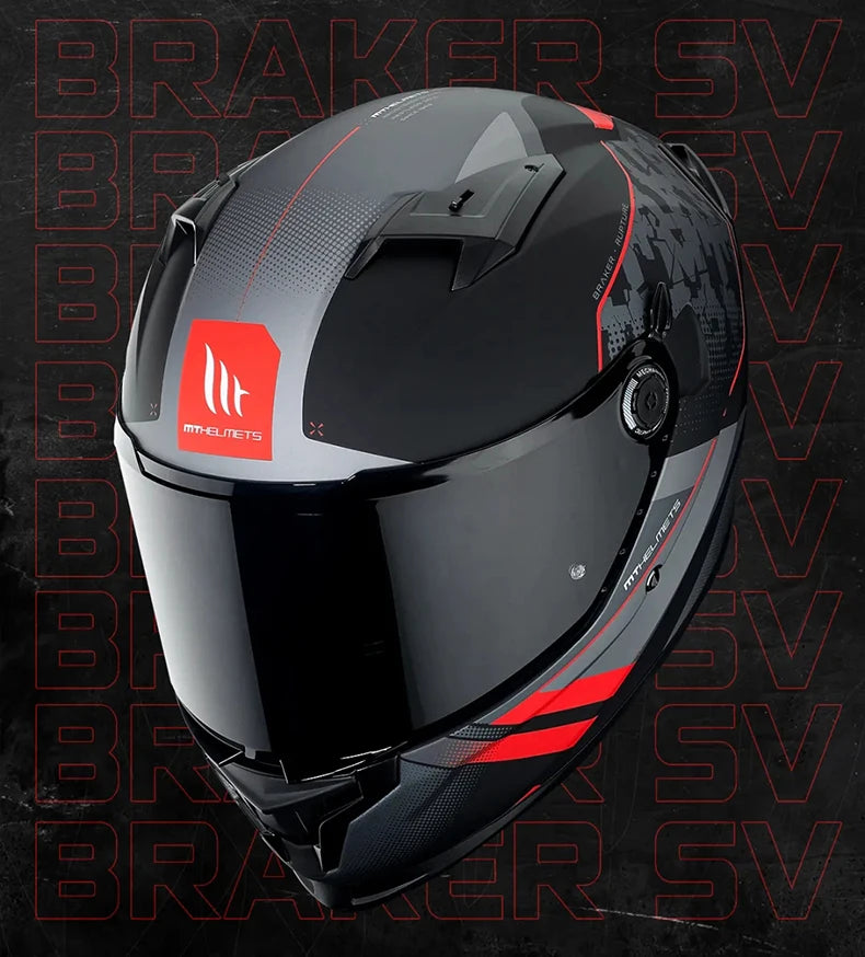 New MT Braker SV Motorcycle Helmet ECE DOT Certification Full face Double lens Racing off-road Helmet Capacetes Cascos Para Moto