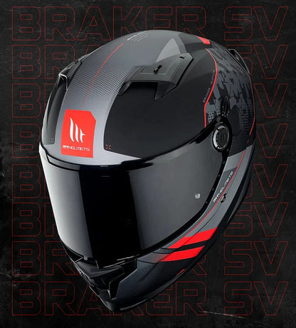 New MT Braker SV Motorcycle Helmet ECE DOT Certification Full face Double lens Racing off-road Helmet Capacetes Cascos Para Moto