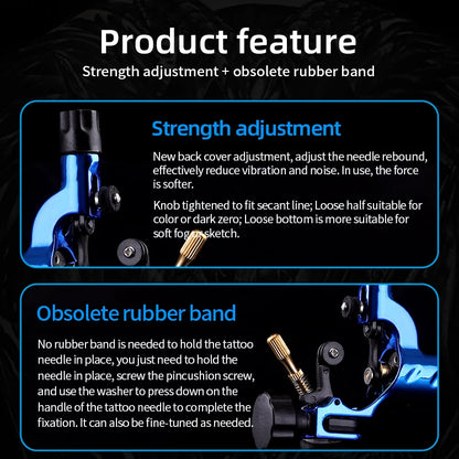 YILONG Rotary Tattoo Machine Tattoo Dragonfly Rotary Tattoo Machine Shader And Liner Tattoo Motor Gun Kits Supply for Artists