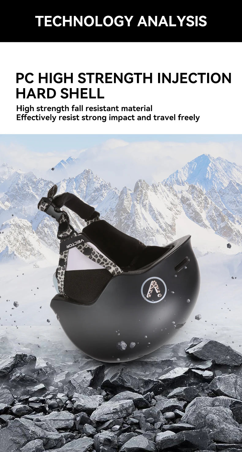 VECTOR Ski Helmet Safety Integrally-Molded Snowboard Helmet Motorcycle RemovableSkiing Snow Husband Men Women Child Kids