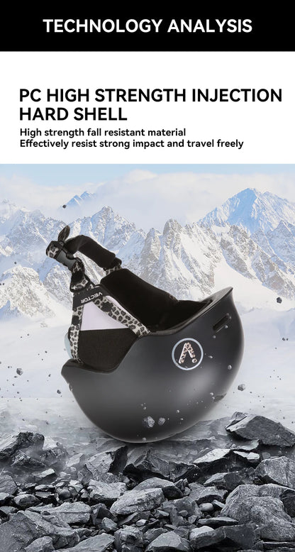 VECTOR Ski Helmet Safety Integrally-Molded Snowboard Helmet Motorcycle RemovableSkiing Snow Husband Men Women Child Kids