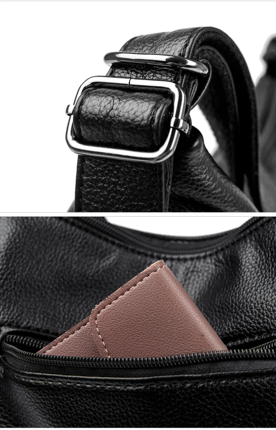 High Quality Soft Pu Leather Shoulder Bags for Women Women Bags Luxury Designer Multifunction Travel BackPack Commuter Handbags