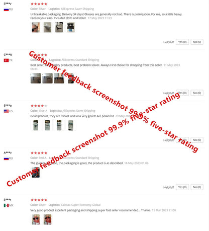 Classic Square Polarized Unisex Outdoor Sports Sunglasses for Fishing Hunting Cycling Driving Mountaineering UV400Anti-glare