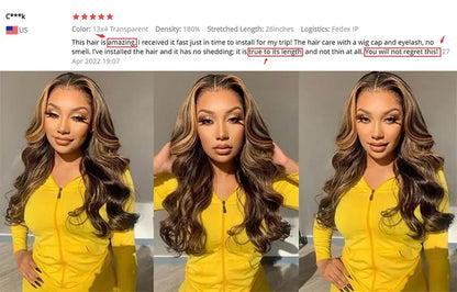 New Wave Wig Human Hair Lace Front Wigs 4/27 Honey Blonde Body Wavy Lace Human Hair Wig For Women Brazilian Remy Wig