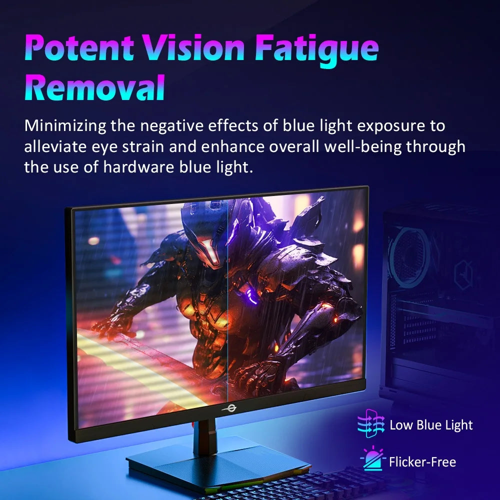 TITAN ARMY P2510HS 24.5" FHD Gaming Monitor, 300Hz Refresh Rate, 1ms GTG, CSOT Fast IPS Panel, HDR400, Adaptive Sync, 121% sRGB, Low Blue Light, PIP/PBP, Game Mode, VESA Mount Compatible for Esports Gaming