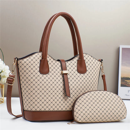 New Trendy Women's Tote Bag Brand Women's Handbag Large Capacity Women's Shopping Shoulder Bags 2 Piece Set Ladies messenger bag