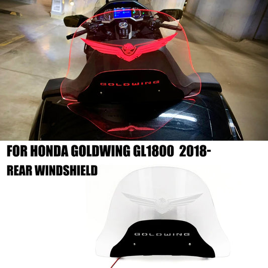 NEW Accessories Motorcycle LED Windshield Rear Deflector Rear Window For Honda Goldwing 1800 GL1800 Goldwing1800 2018-2024