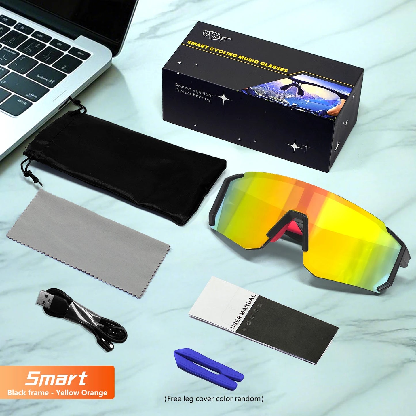 QY-Pro1 Bluetooth Smart Glasses AI Intelligent Translation Sunglasses Voice Remote Control Music Eyewear Waterproof Eyeglasses