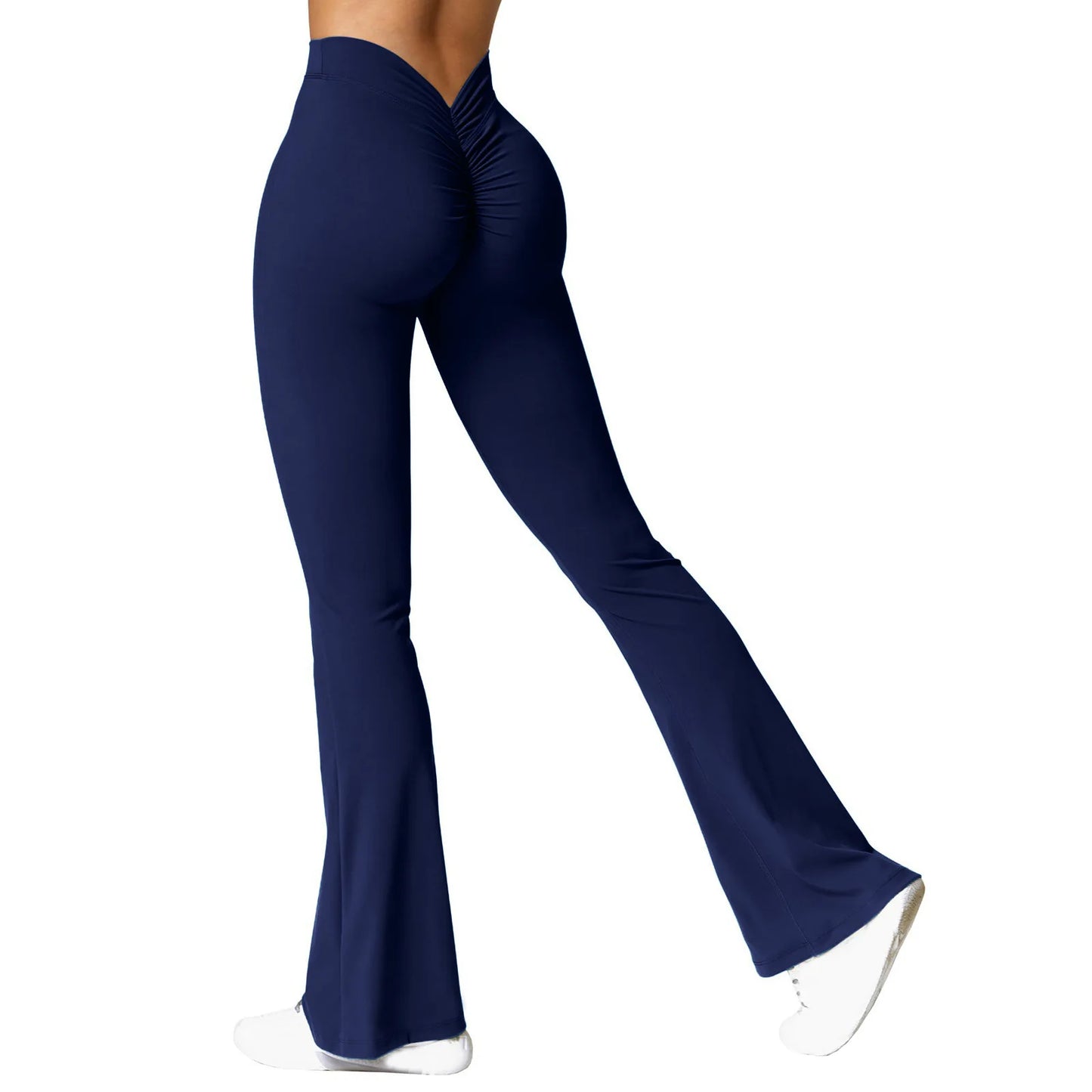 New Fashion Women's Flare Leggings V-shaped Hip Yoga Pants High Waist Wide Leg Pants Women Gym Sport Flared Pant Casual Leggings