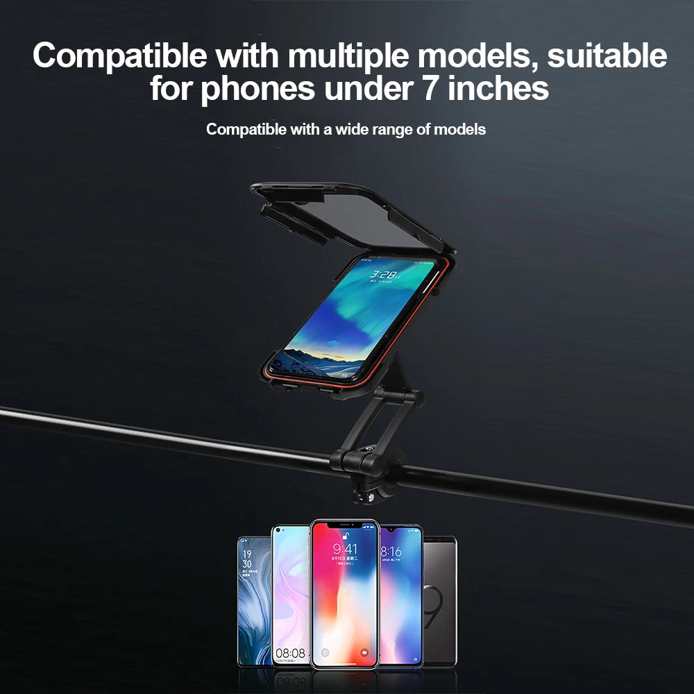 Motorcycle Bike Mobile Phone Holder Support Bicycle GPS Swivel Adjustable Touch Screen Rearview Mirror Cellphone Holder