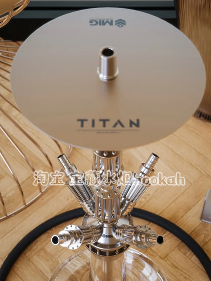 German MIG Titan Hookah High-end 304 Stainless Steel Hookah Shisha Set Bar KTV Hookah