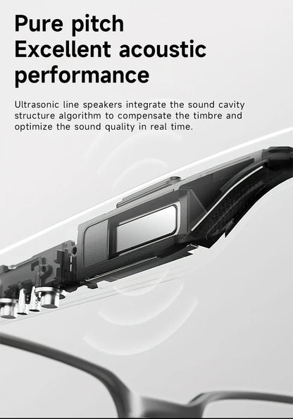New AI Smart Glasses 800W Camera WIFI+Bluetooth Real-time Transmission Sunglasses Touch Control Video Record Glasses For XIAOMI