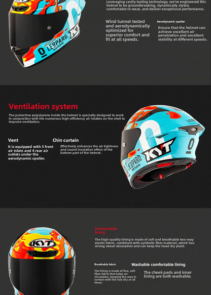 KYT TT TT-REVO NEW Moto Helmet Full Face Helmet Racing Helmet Anti-Fog Off Road Lightweight Capacete Motocross Casco Moto Casque