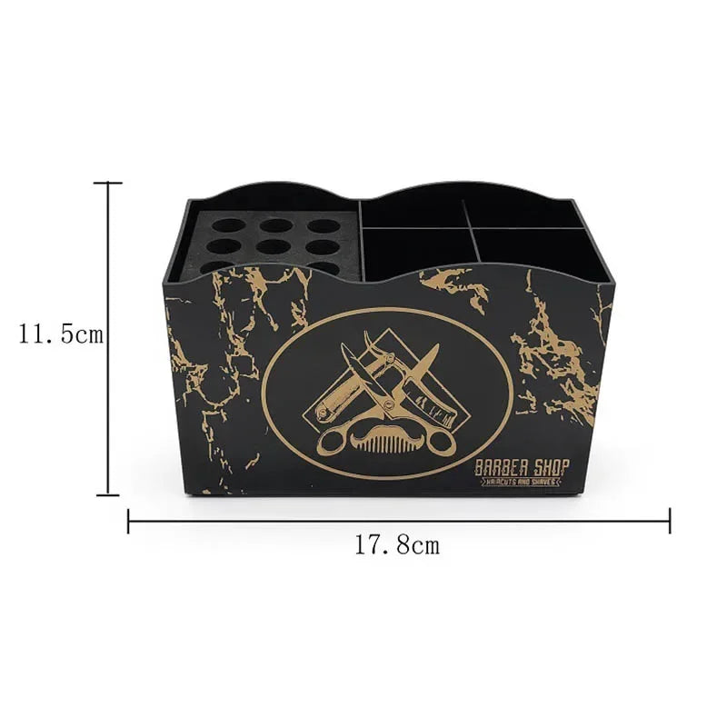 Barber Tools Storage Box Barbershop Hair Scissors Combs Clips Holder Large Capacity Rack Organizers Salon Tools Box Accessories