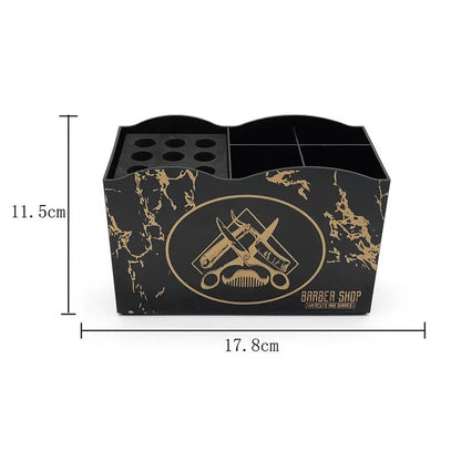 Barber Tools Storage Box Barbershop Hair Scissors Combs Clips Holder Large Capacity Rack Organizers Salon Tools Box Accessories