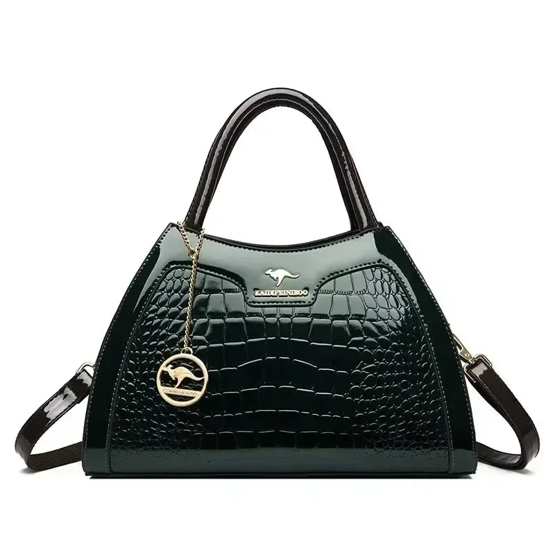 Luxury Handbag Fashion Print Large Capacity Soft Leather Women Shoulder Crossbody Bag Leisure Designer Ladies Purses and Handbag