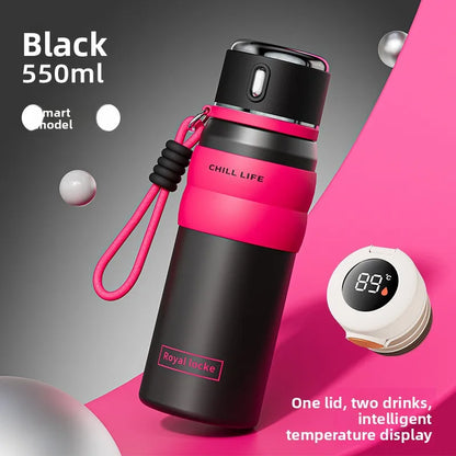 Dopamine all steel insulated cup 316 stainless steel high aesthetic water cup intelligent temperature display cup