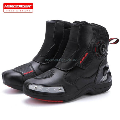 Motorcycle Riding Boots Summer New Anti-fall Casual Cycling Shoes Men's Outdoor High-top Cross-country Race Motorcycle Shoes