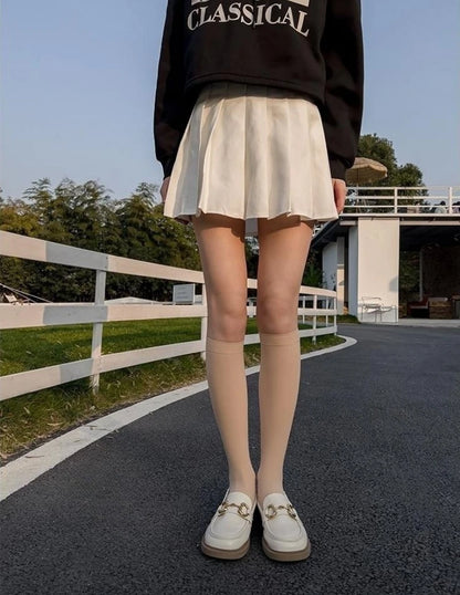 DOIAESKV Plus Size Women Stockings Over Knee Socks Thigh High Socks Large Size Female Stockings Long Socks Women's Stockings