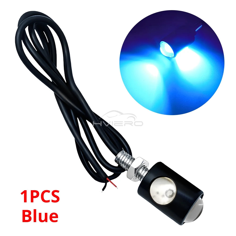 1/2/4/10pc Car Motorcycle Eagle Eye Led Daytime Running Light Super Bright Turn Signal License Plate Tail Reverse Clearance Lamp