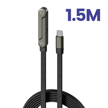 NNBILI 1/3Pcs 2-IN-1 Type-C Cable Foldable Mobile Phone Holder 240W Fast Charging Data Cable Multifunction Phone Charge Bracket