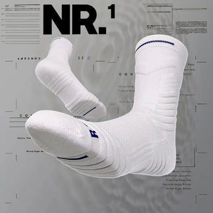 Bullfight 2.0 Men's High-top Sports Towel Basketball Socks Bottom Practical Professional Long-tube Mid-tube Elite Thick Running