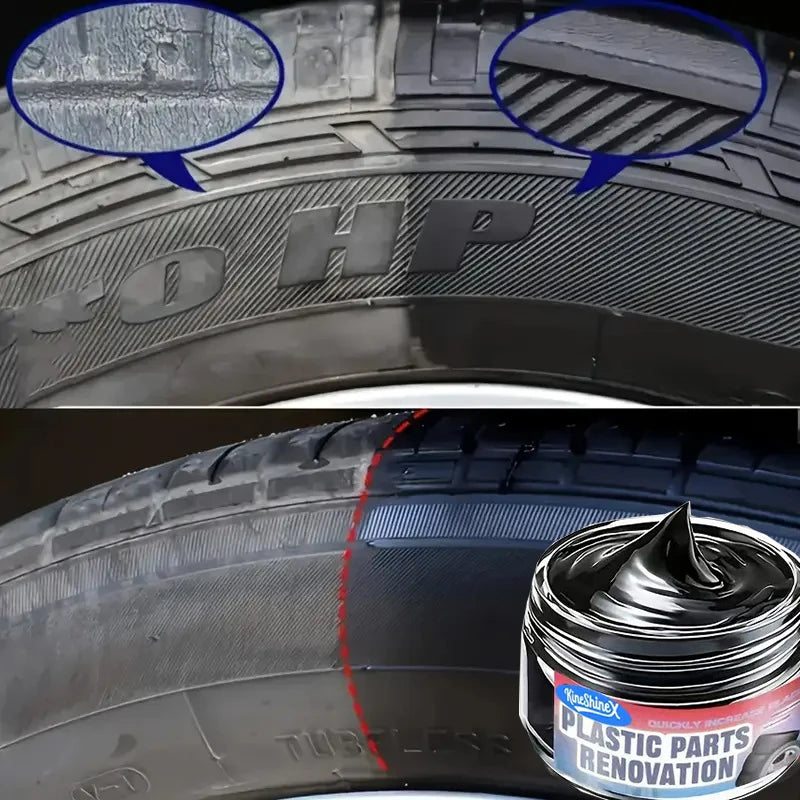 Car Interior Scratch Repair Cream - Car Scratch Repair | Tire Gloss Repair, Black Interior and Dashboard Plastic Surface Repair