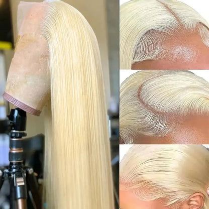 613 Honey Blonde Straight 250% 30 40 Inch Human Hair Wigs 13x6 Hd Lace Frontal Wig Brazilian Raw Hair 13x4 Hd Lace Front Wigs