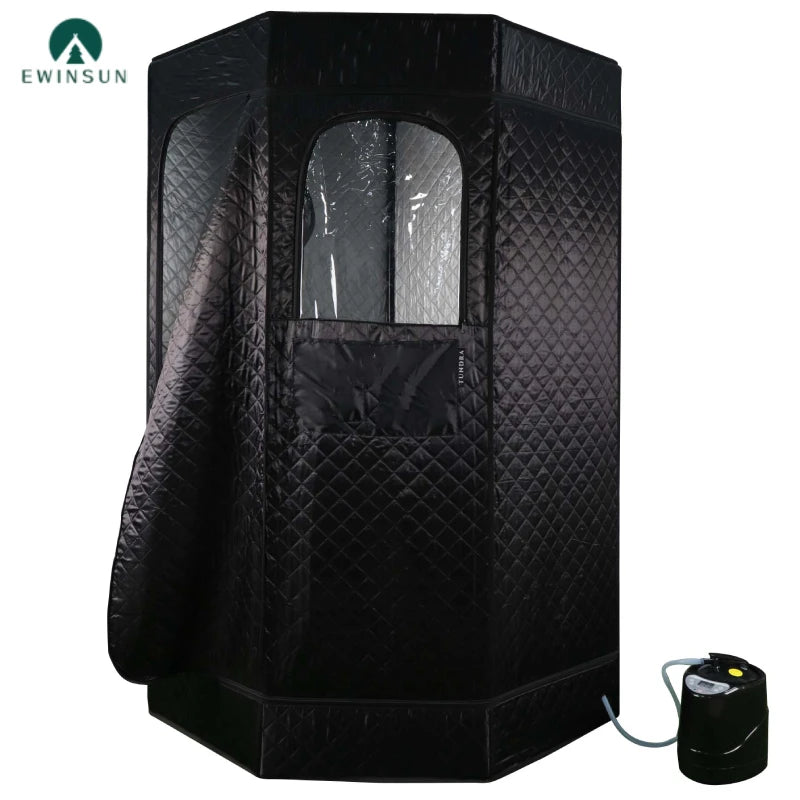 Ultimate Recovery Portable Spa Sauna Pod Red Light Steam Sauna Tent With Steamer Floor Mat Accessories