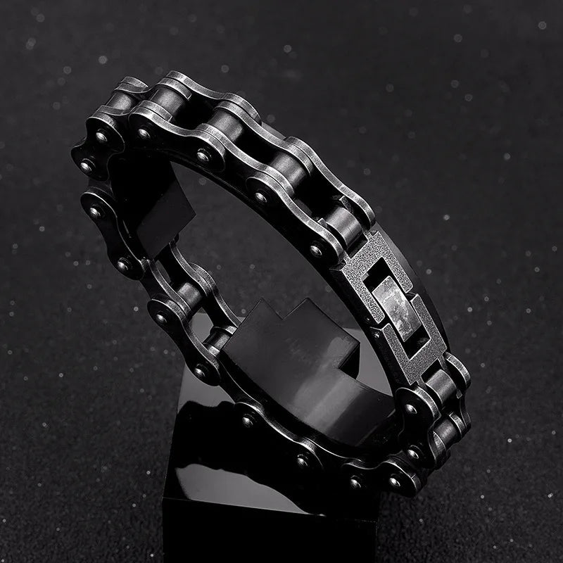 bike chain bracelet Simple stainless steel bicycle chain bracelet Motorcycle Bike Style Bracelets Punk Bracelets Jewelry