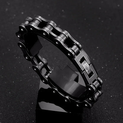 bike chain bracelet Simple stainless steel bicycle chain bracelet Motorcycle Bike Style Bracelets Punk Bracelets Jewelry