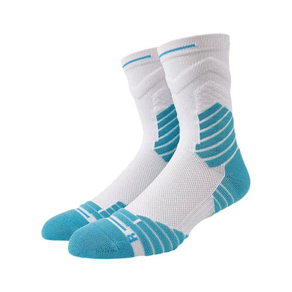 Bullfight 2.0 Men's High-top Sports Towel Basketball Socks Bottom Practical Professional Long-tube Mid-tube Elite Thick Running