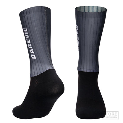 Pro DAREVIE Cycling Socks Aero Sock High Speed Sports For Men Anti-slip Breathable Athletic Moisture Control